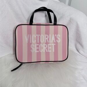 Victoria's Secret Pink and Cream Striped Tote